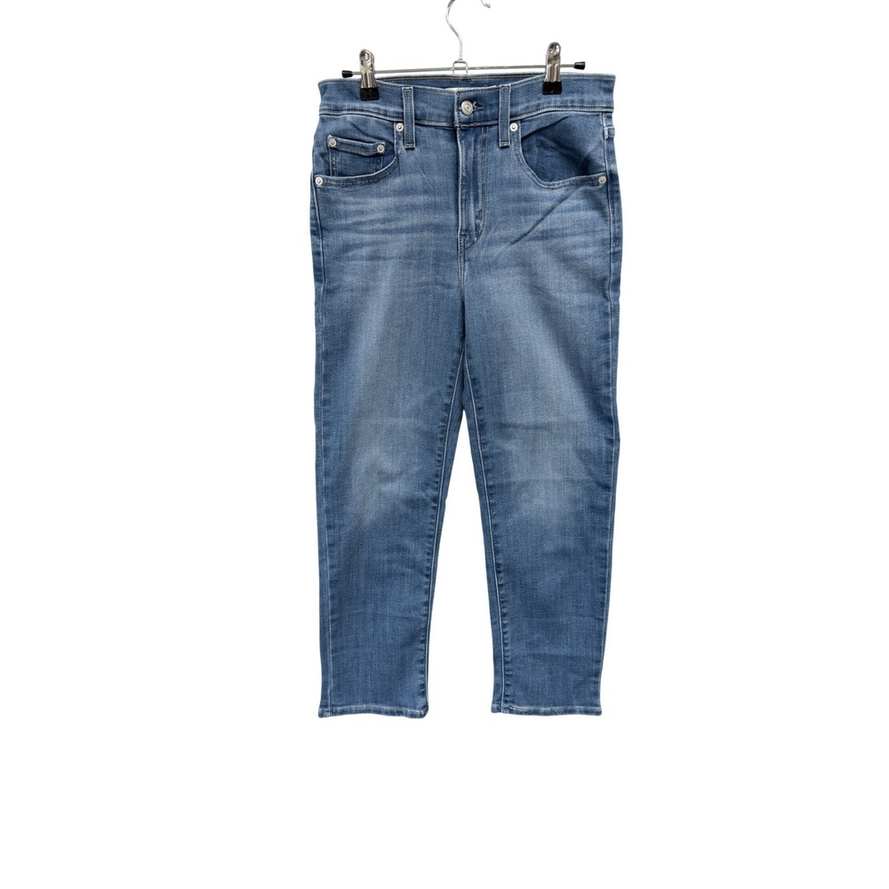 Levis 724 High Rise Straight Women Size 27 Blue Excellent Denim Jeans
